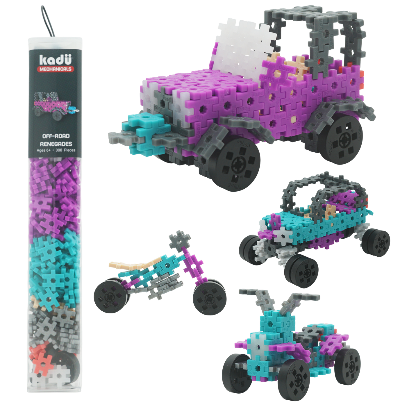 KADÜ Off-Road Renegades Purple + Green 4 In 1