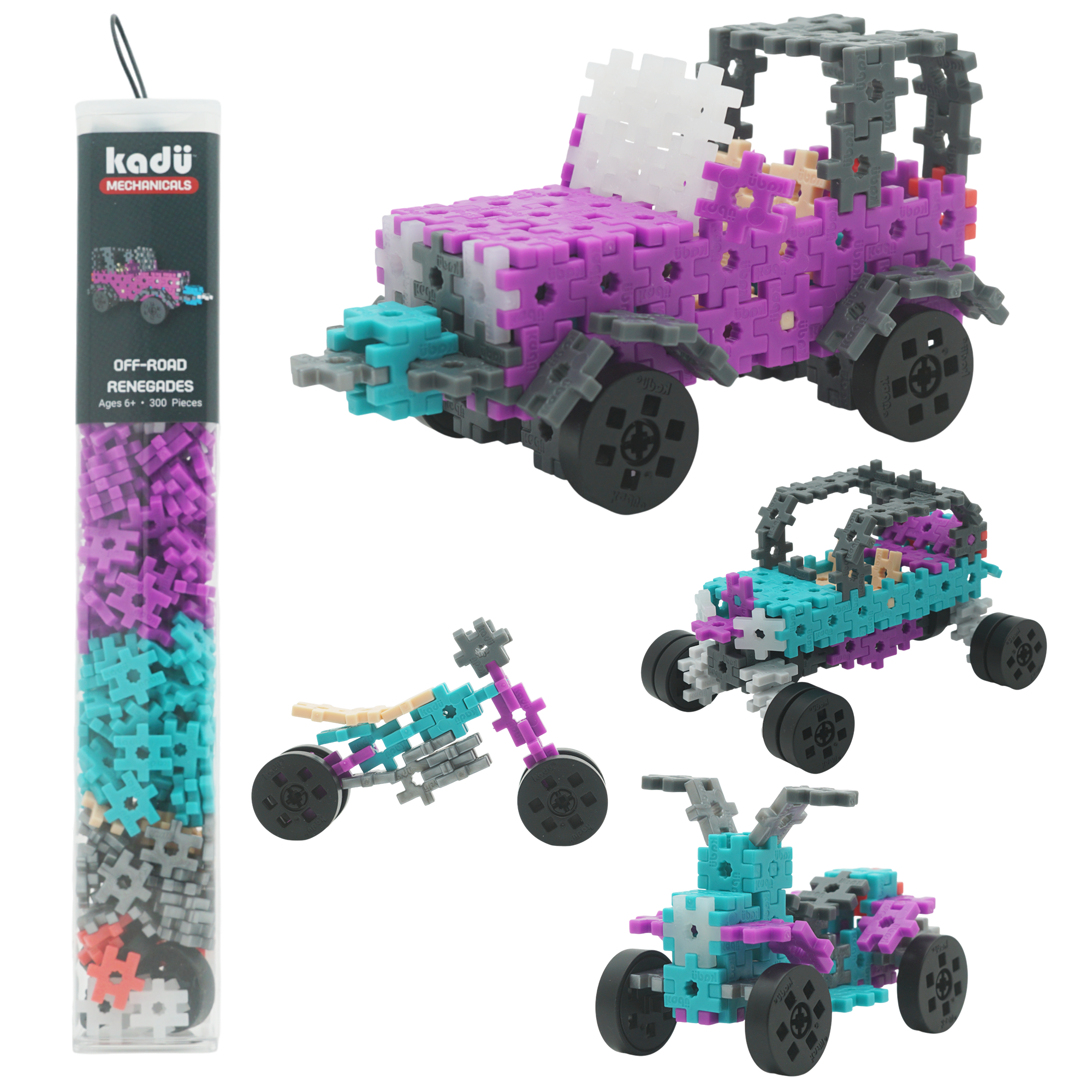 KADÜ Off-Road Renegades Purple + Green 4 In 1